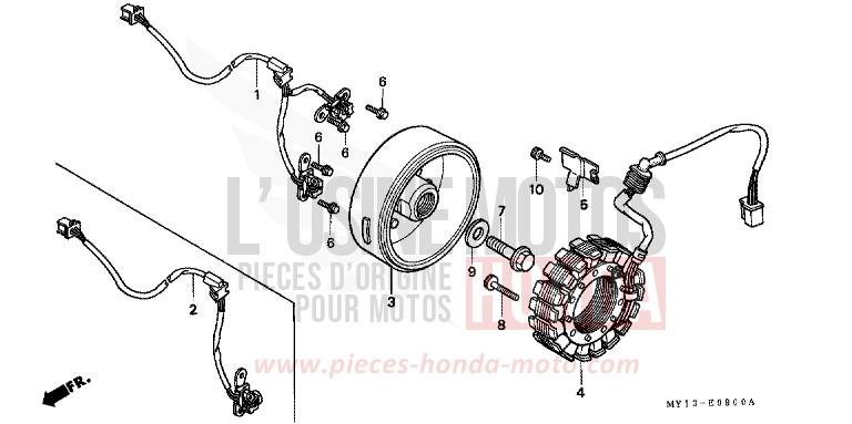 GENERATOR for Africa Twin 750 SPACE BLUE (PB136I) from 1994